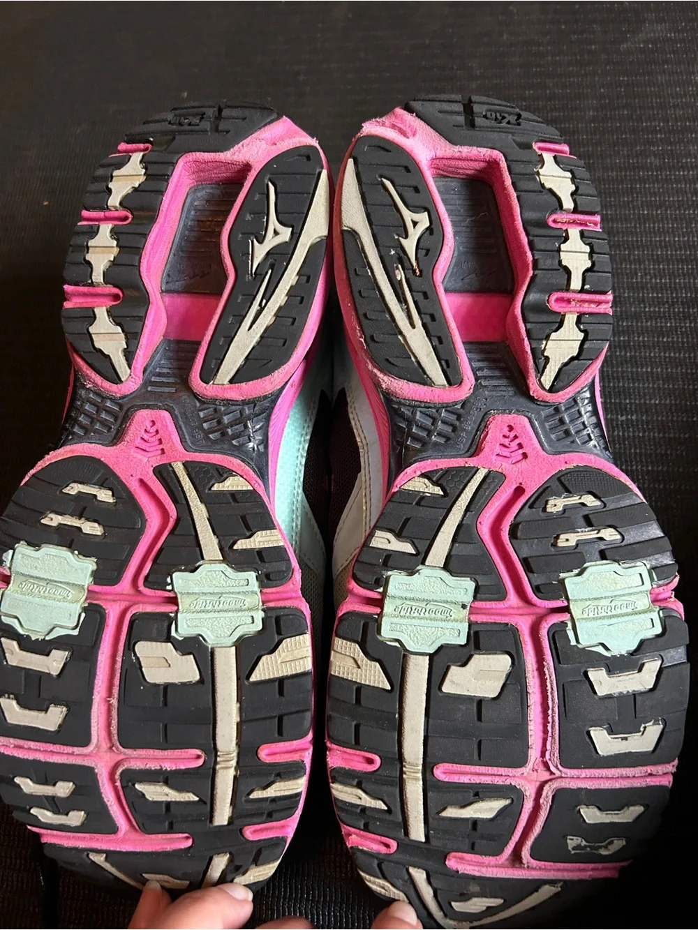 Mizuno Wave Rider 16 Women’s 8.5 Running Shoes Aqua Pink